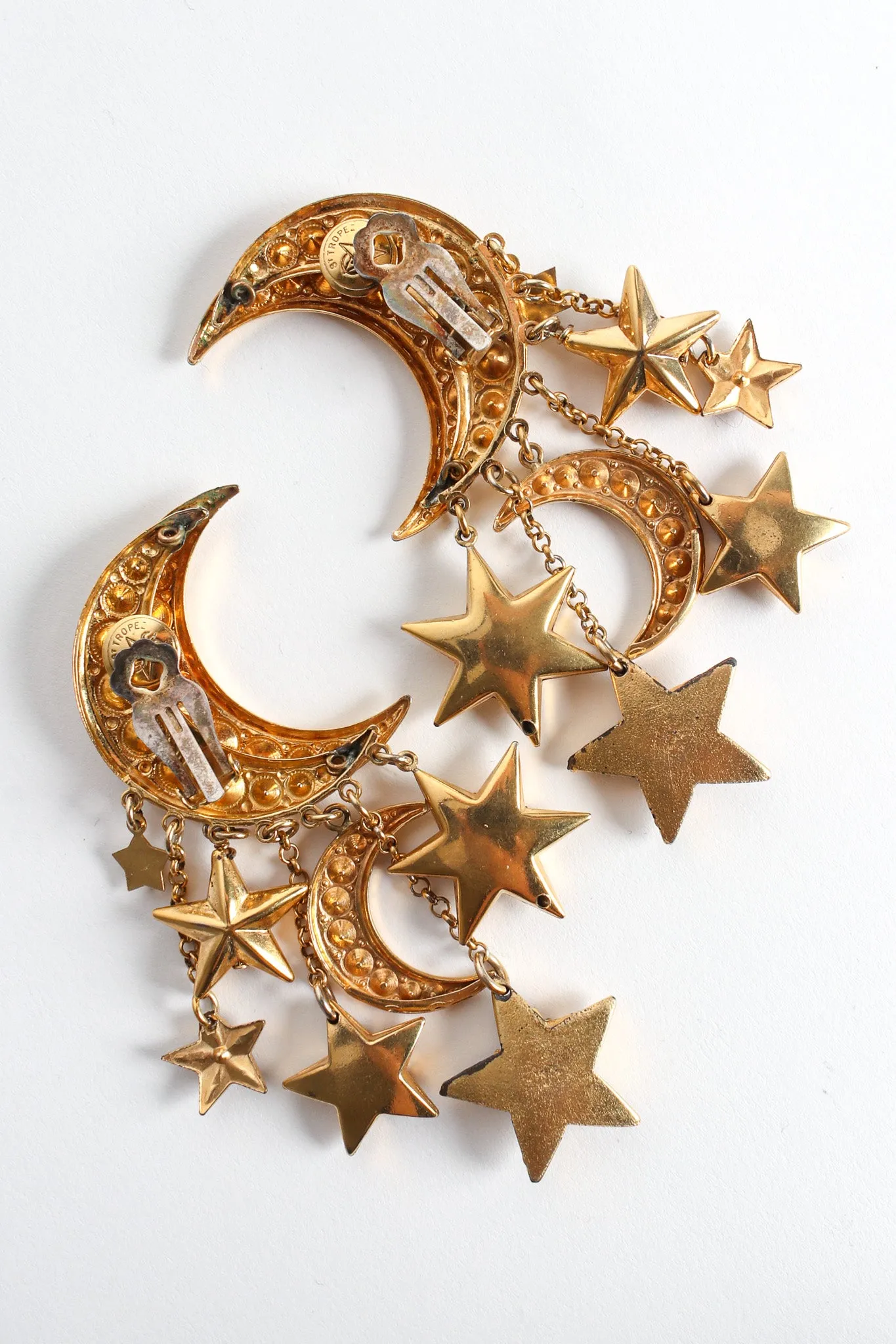 Moon Star Chandelier Earrings
