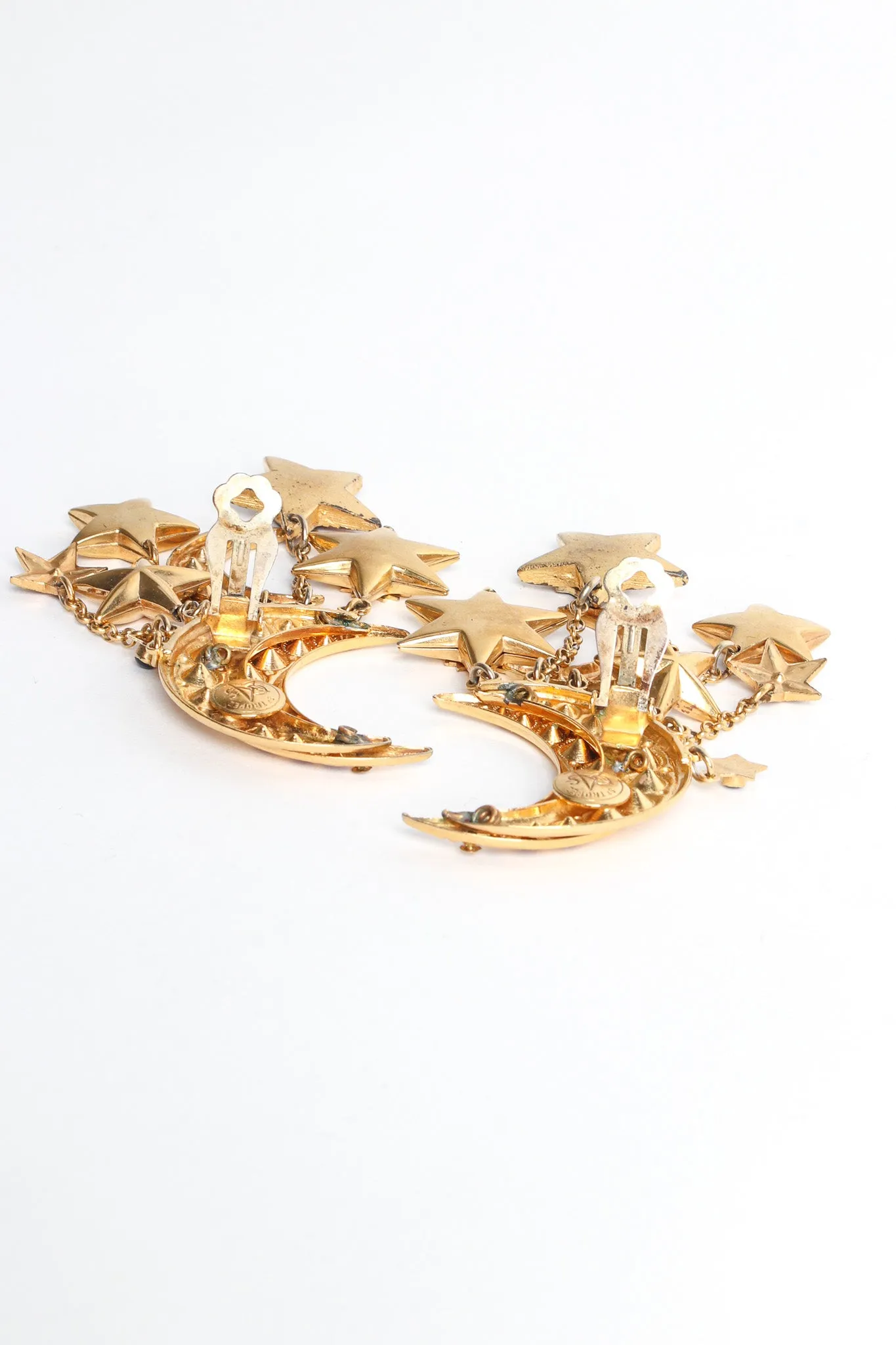 Moon Star Chandelier Earrings