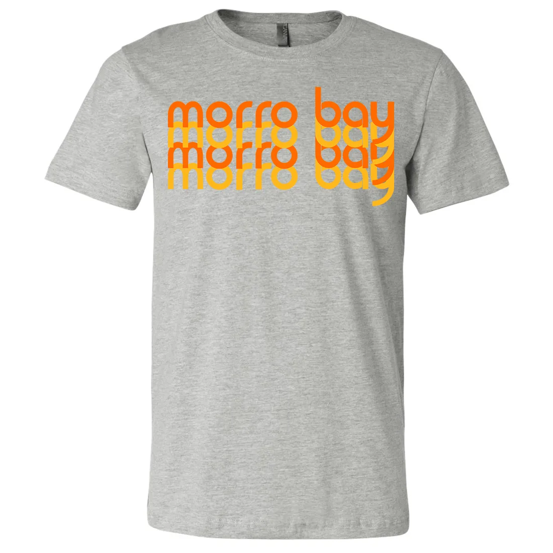 Morro Bay Sunset Stack Asst Colors Mens Lightweight Fitted T-Shirt/tee