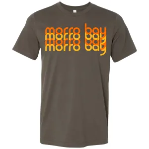 Morro Bay Sunset Stack Asst Colors Mens Lightweight Fitted T-Shirt/tee