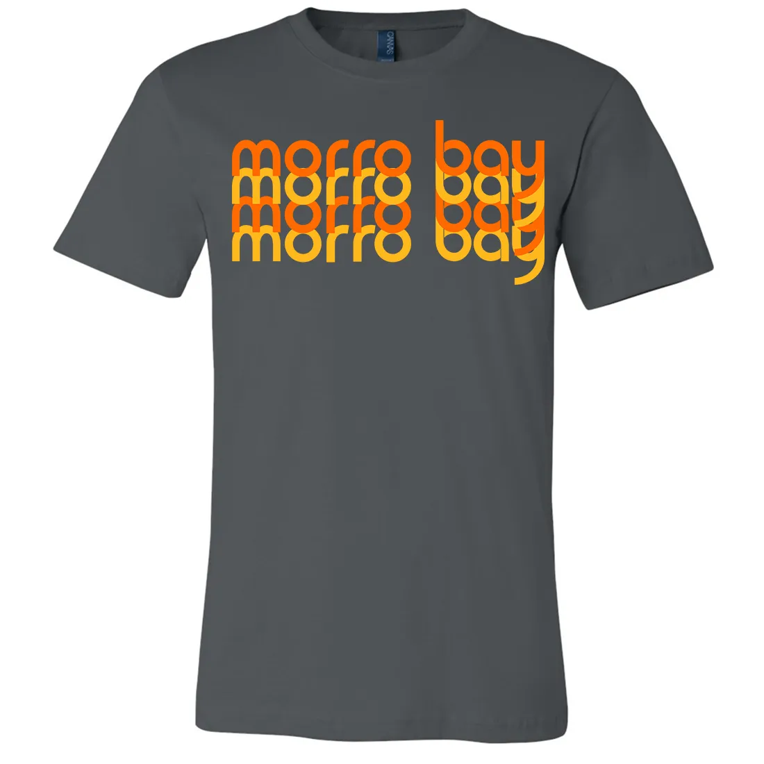 Morro Bay Sunset Stack Asst Colors Mens Lightweight Fitted T-Shirt/tee