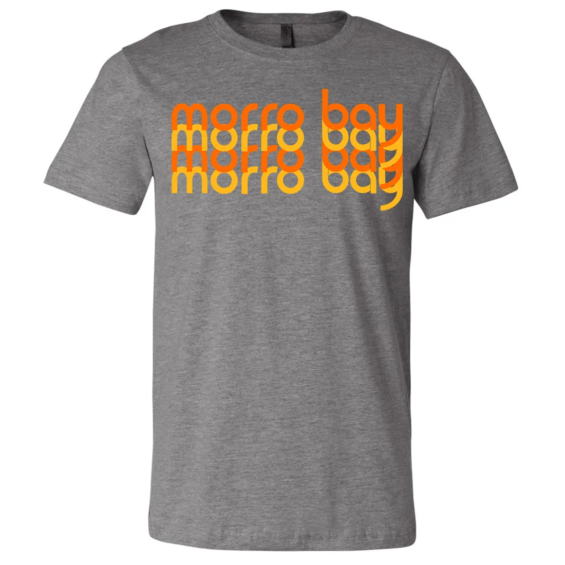 Morro Bay Sunset Stack Asst Colors Mens Lightweight Fitted T-Shirt/tee