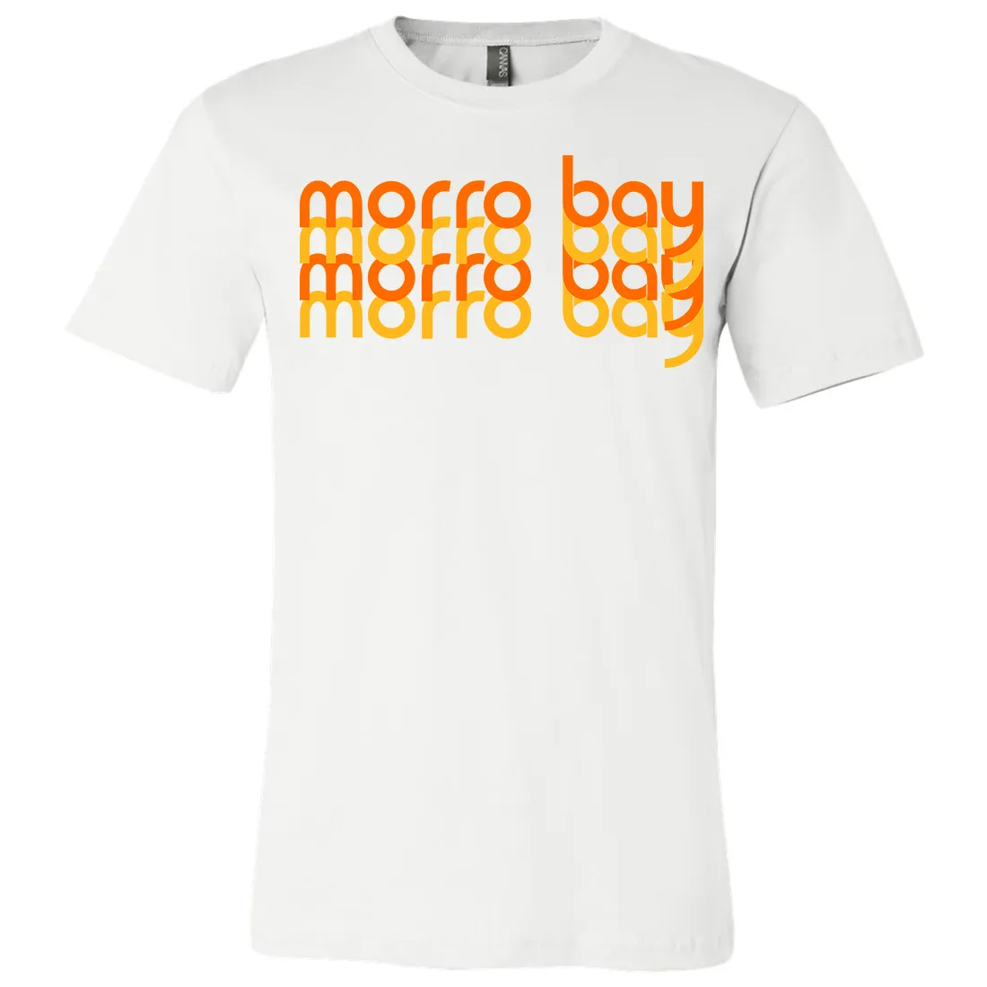 Morro Bay Sunset Stack Asst Colors Mens Lightweight Fitted T-Shirt/tee