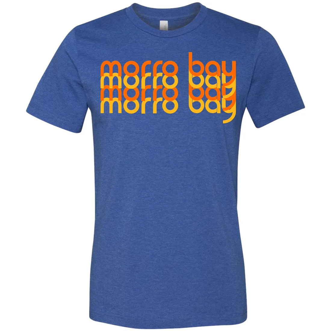 Morro Bay Sunset Stack Asst Colors Mens Lightweight Fitted T-Shirt/tee