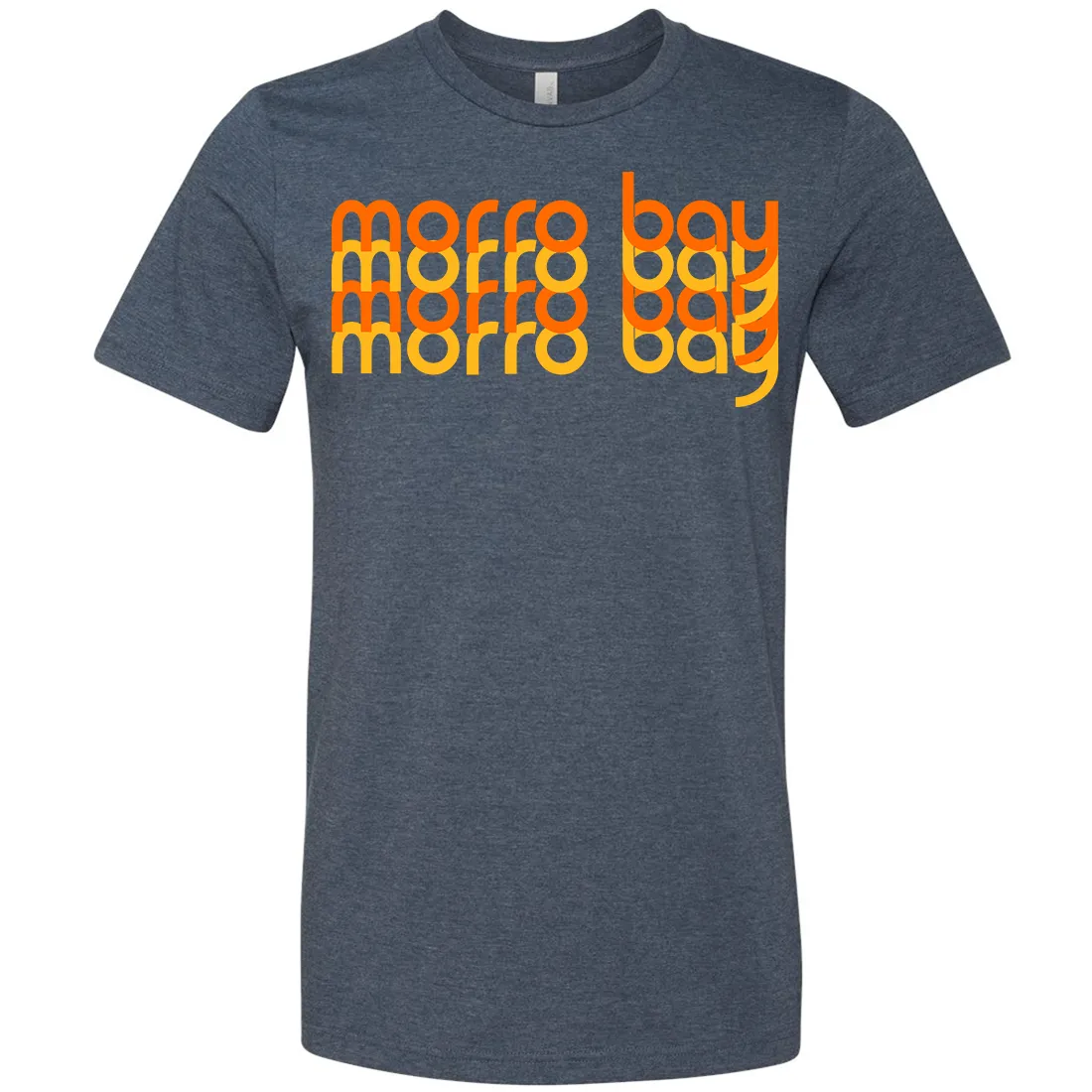 Morro Bay Sunset Stack Asst Colors Mens Lightweight Fitted T-Shirt/tee