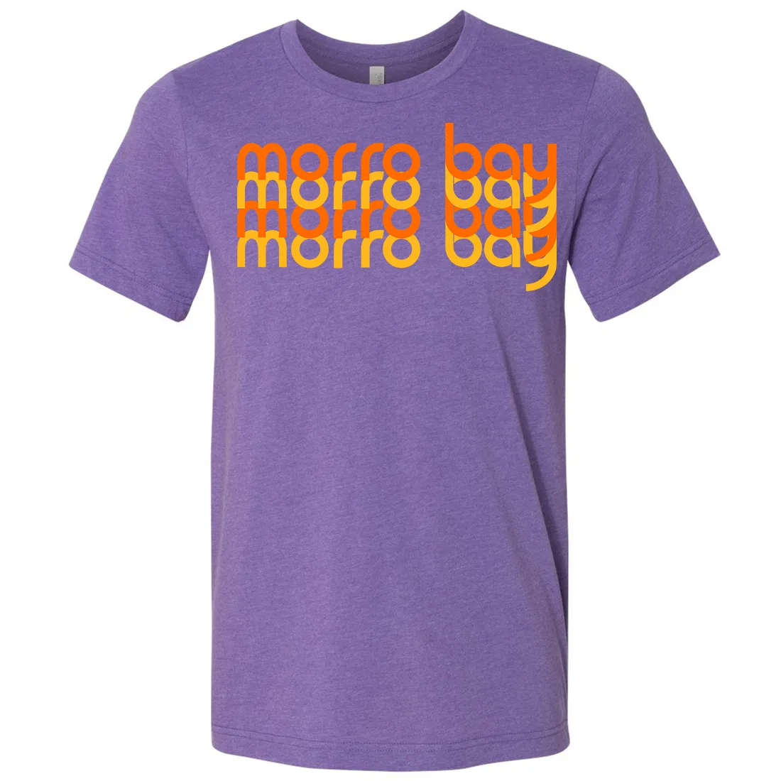 Morro Bay Sunset Stack Asst Colors Mens Lightweight Fitted T-Shirt/tee