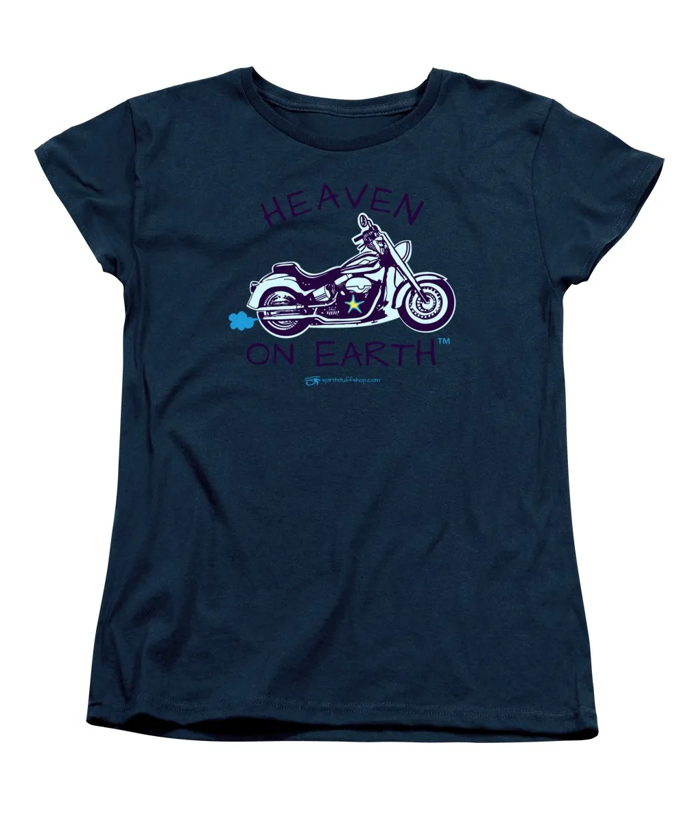 Motorcycle Heaven On Earth - Women's T-Shirt (Standard Fit)