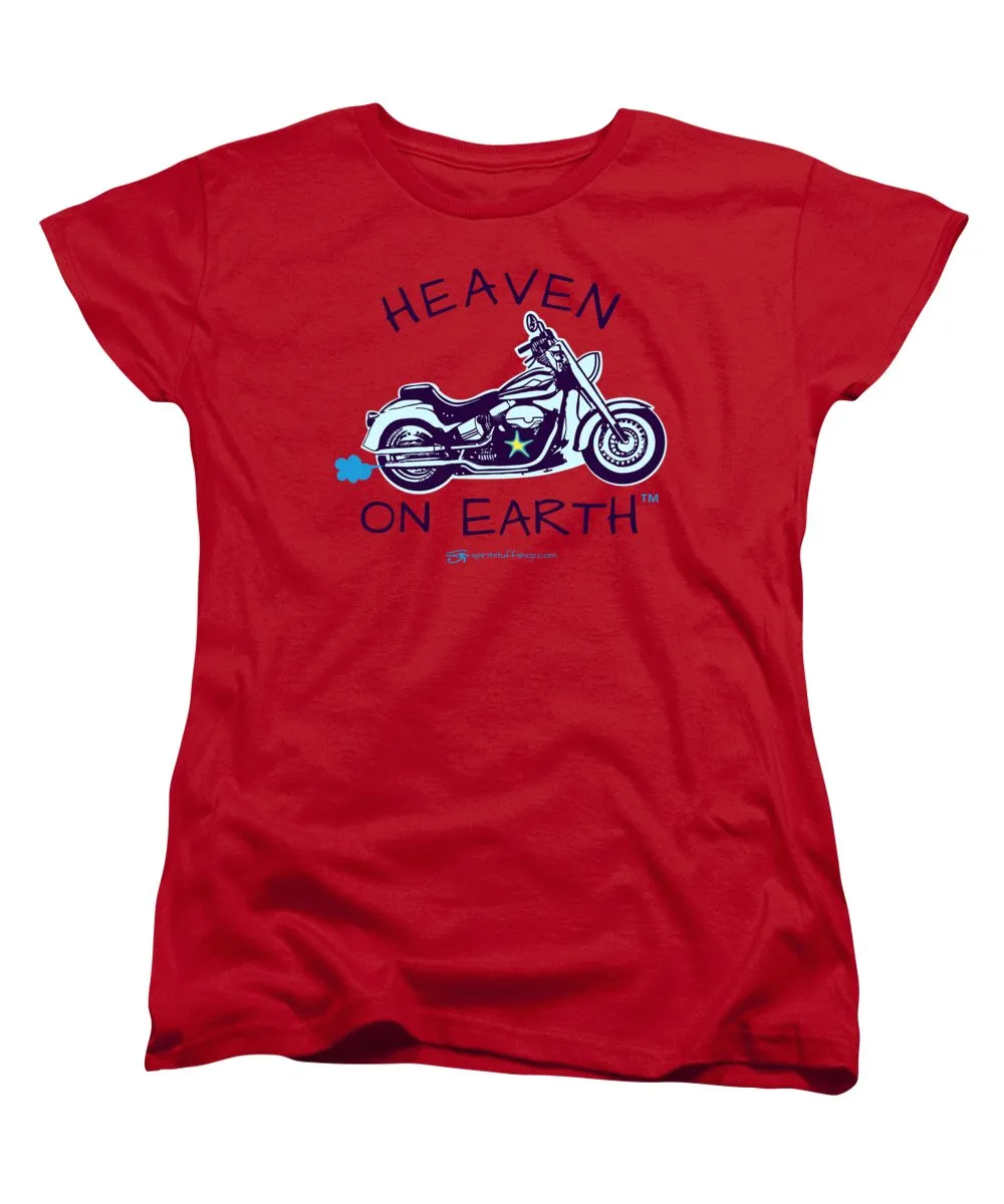Motorcycle Heaven On Earth - Women's T-Shirt (Standard Fit)