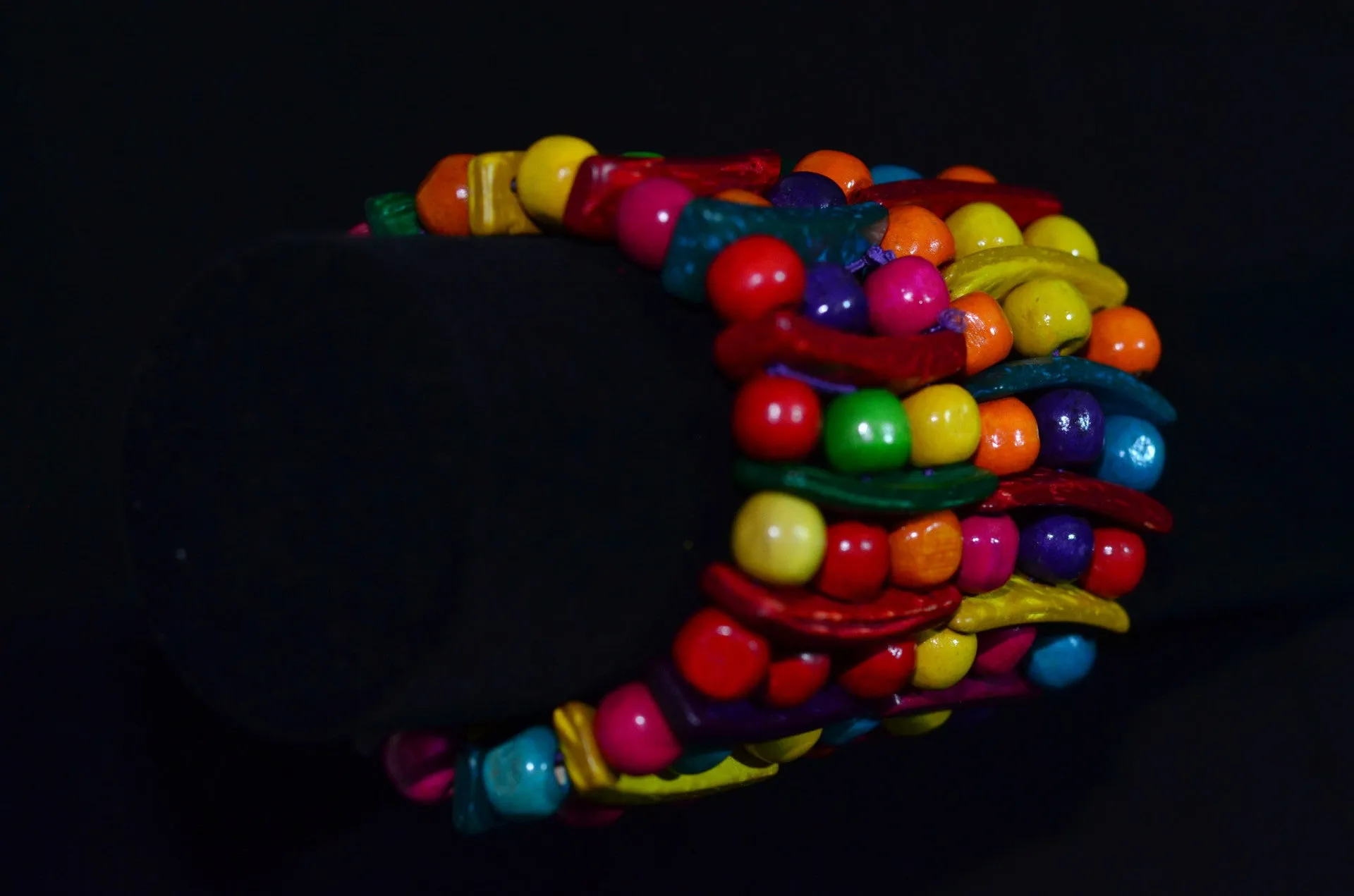 Multicolor Beads Bangle