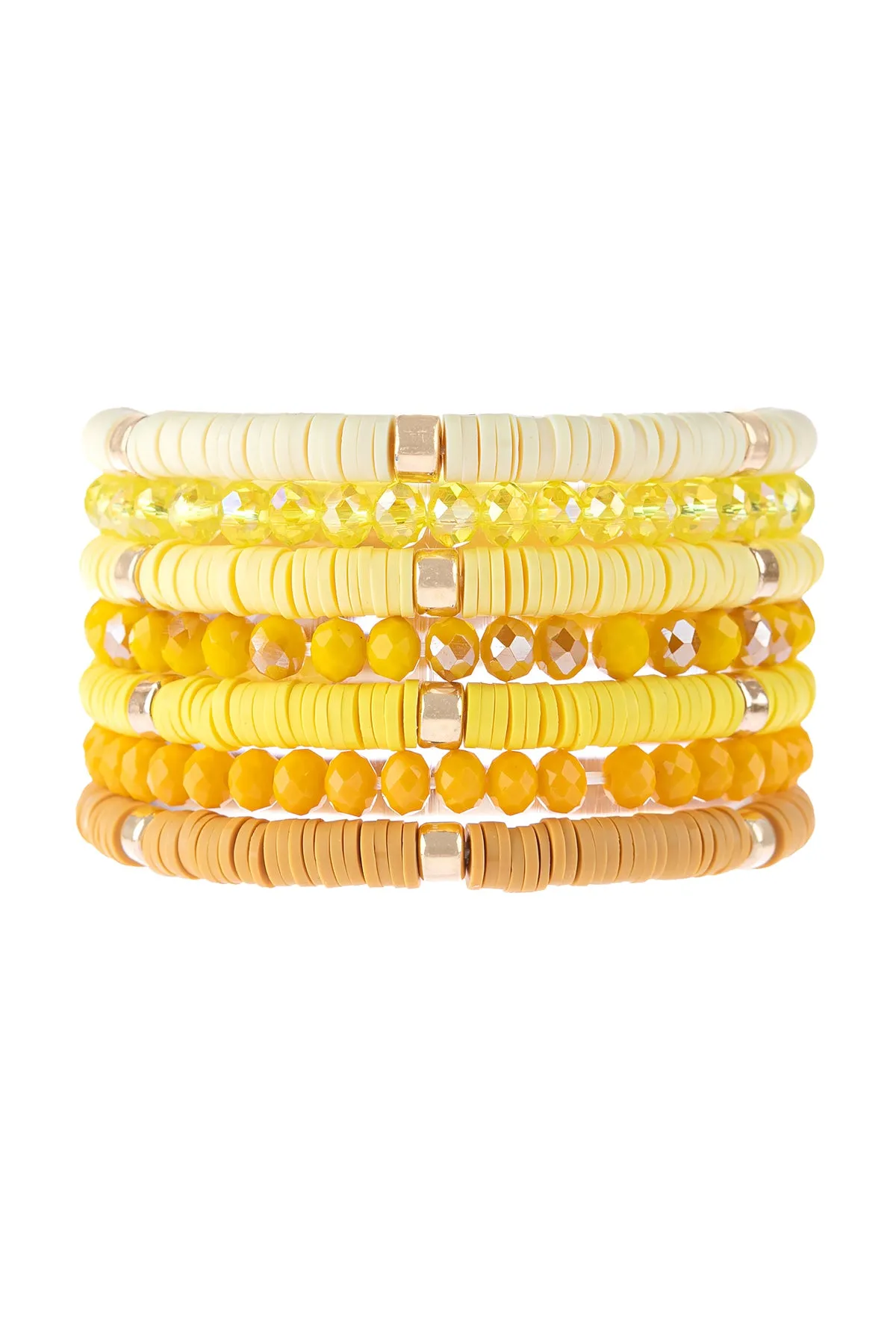 Multiline Fimo Bead Bracelet Set