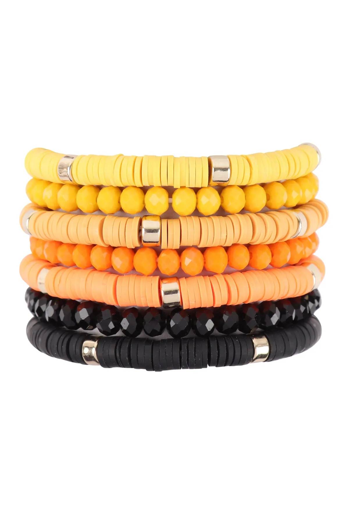Multiline Fimo Bead Bracelet Set