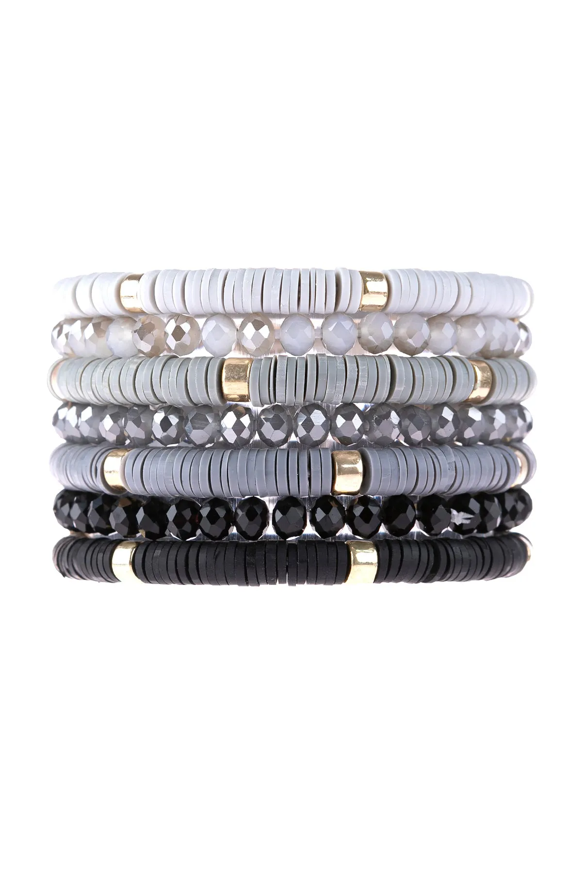 Multiline Fimo Bead Bracelet Set