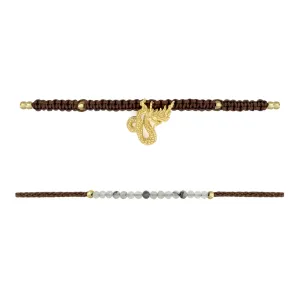 Naga Gold-Brown SET Bracelets / Favora - Lucky