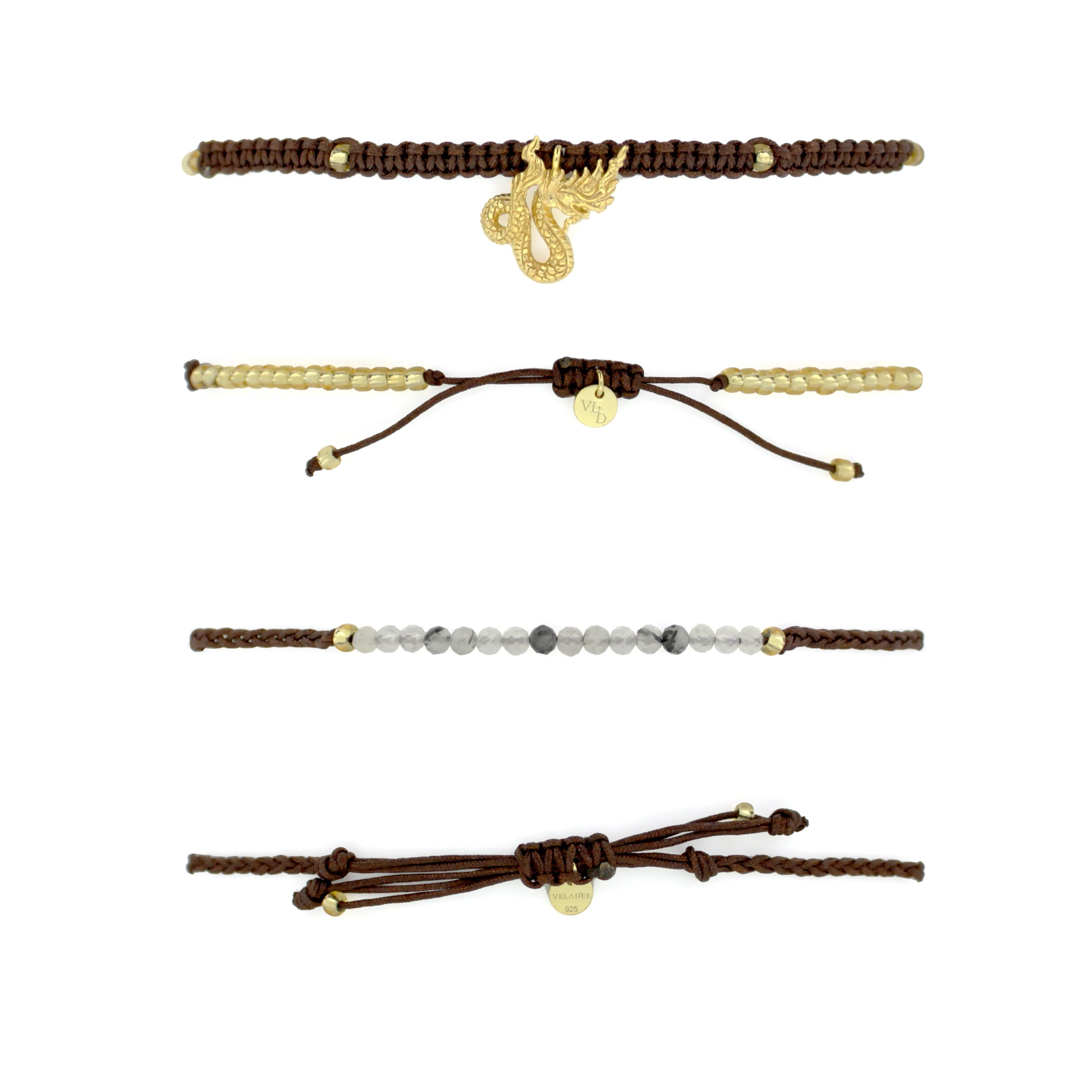 Naga Gold-Brown SET Bracelets / Favora - Lucky
