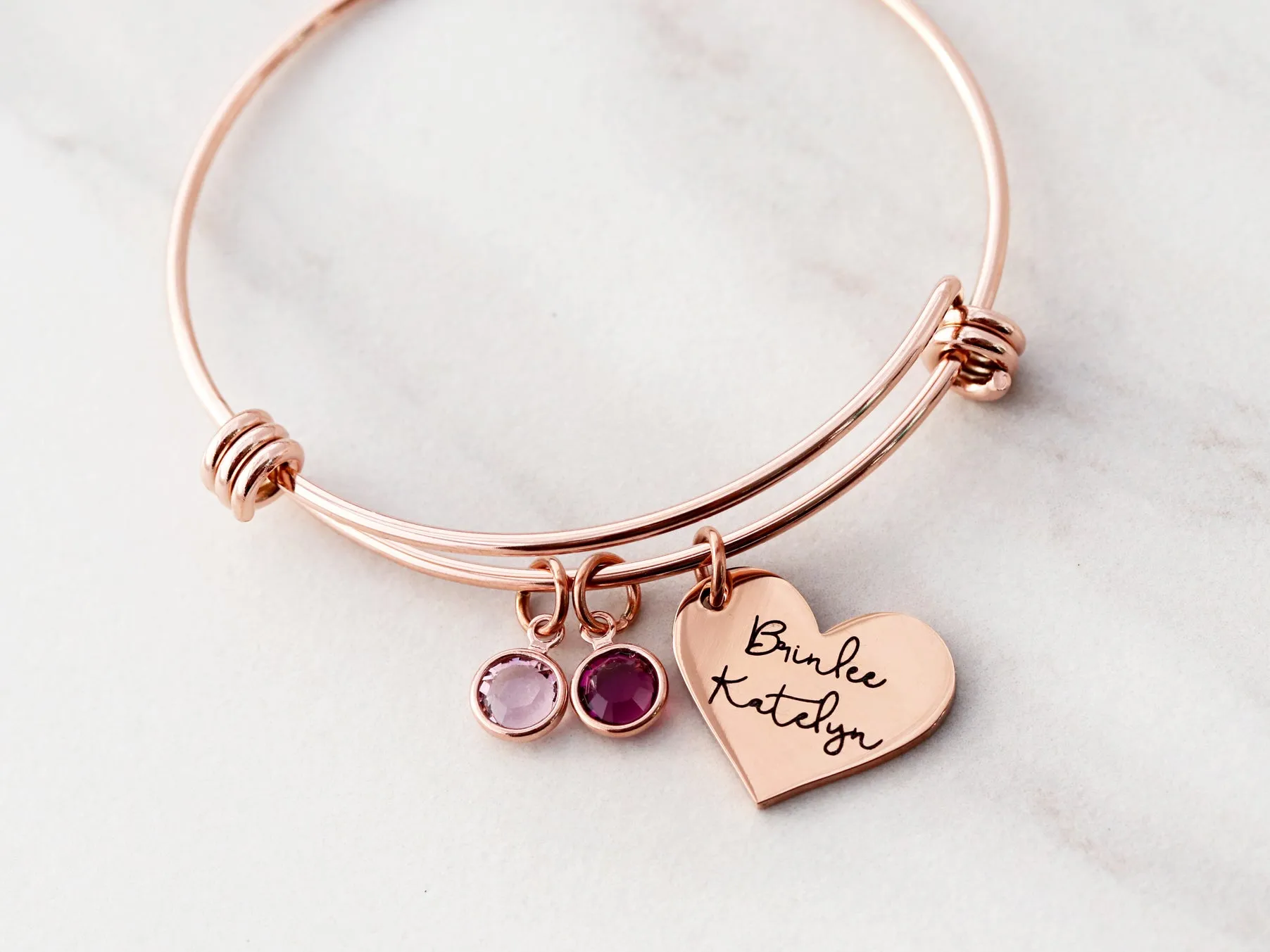 Names   Birthstones Charm Bracelet