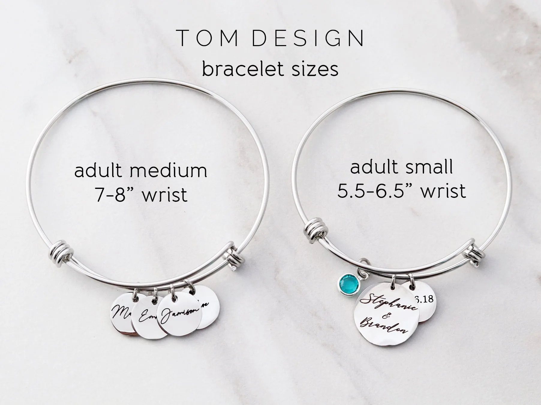 Names   Birthstones Charm Bracelet