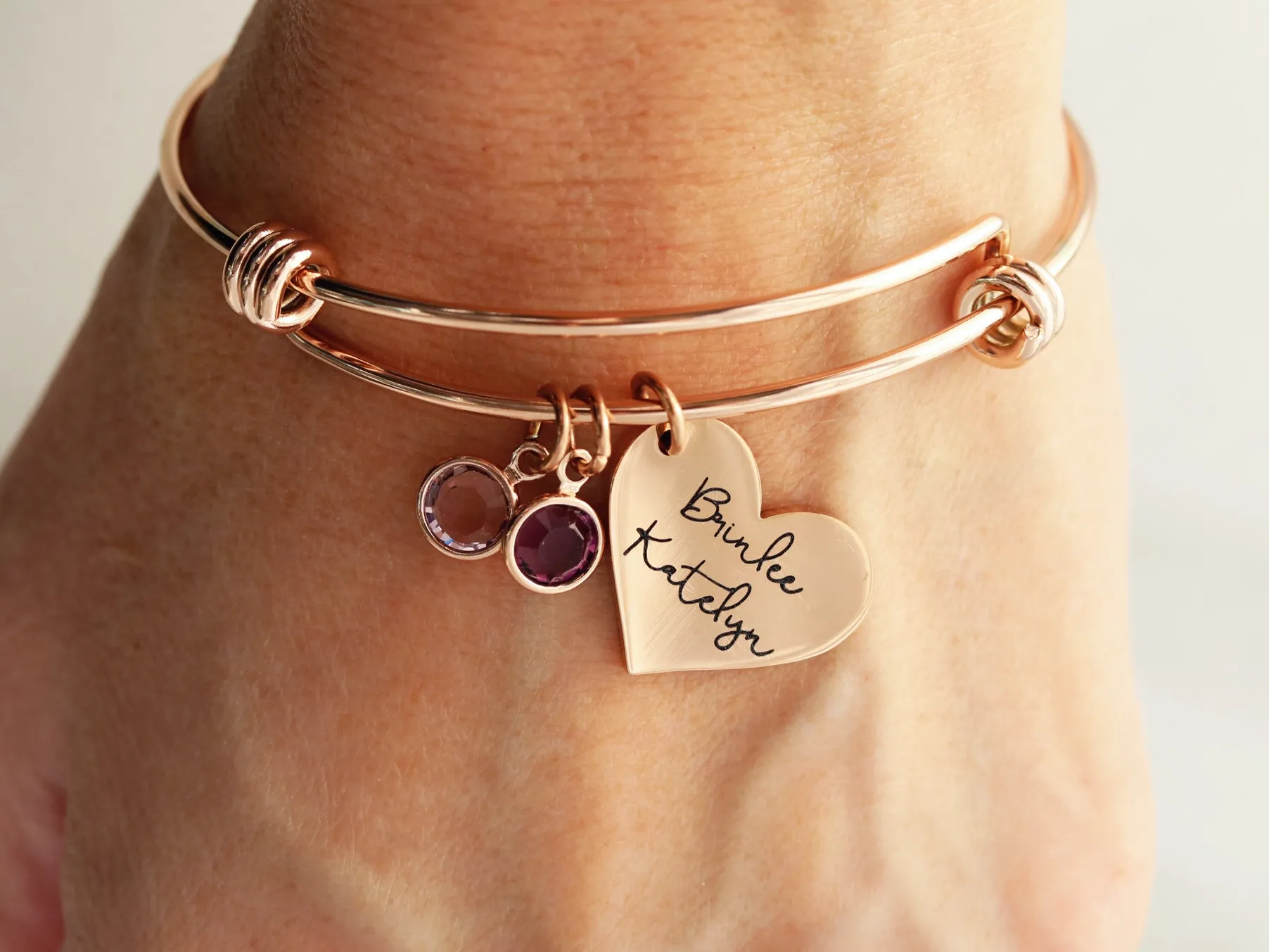 Names   Birthstones Charm Bracelet