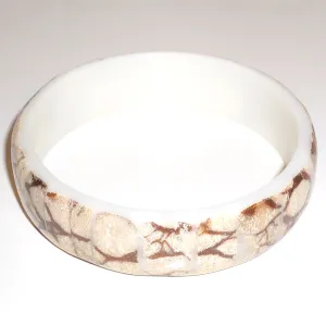 Natural Shell Mosaic Bangle