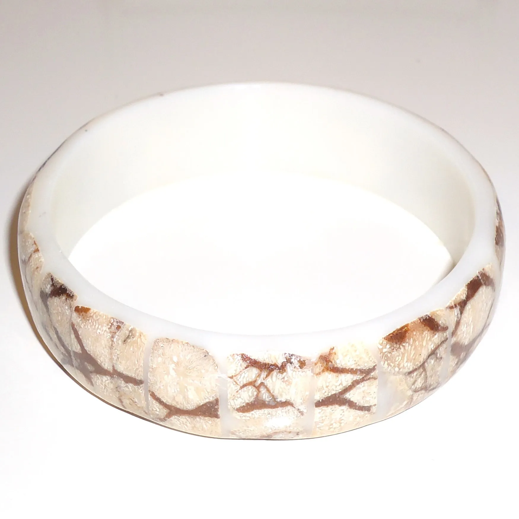 Natural Shell Mosaic Bangle