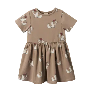 NATURE BABY SATURDAY DRESS MOON FLOWER GALA PRINT