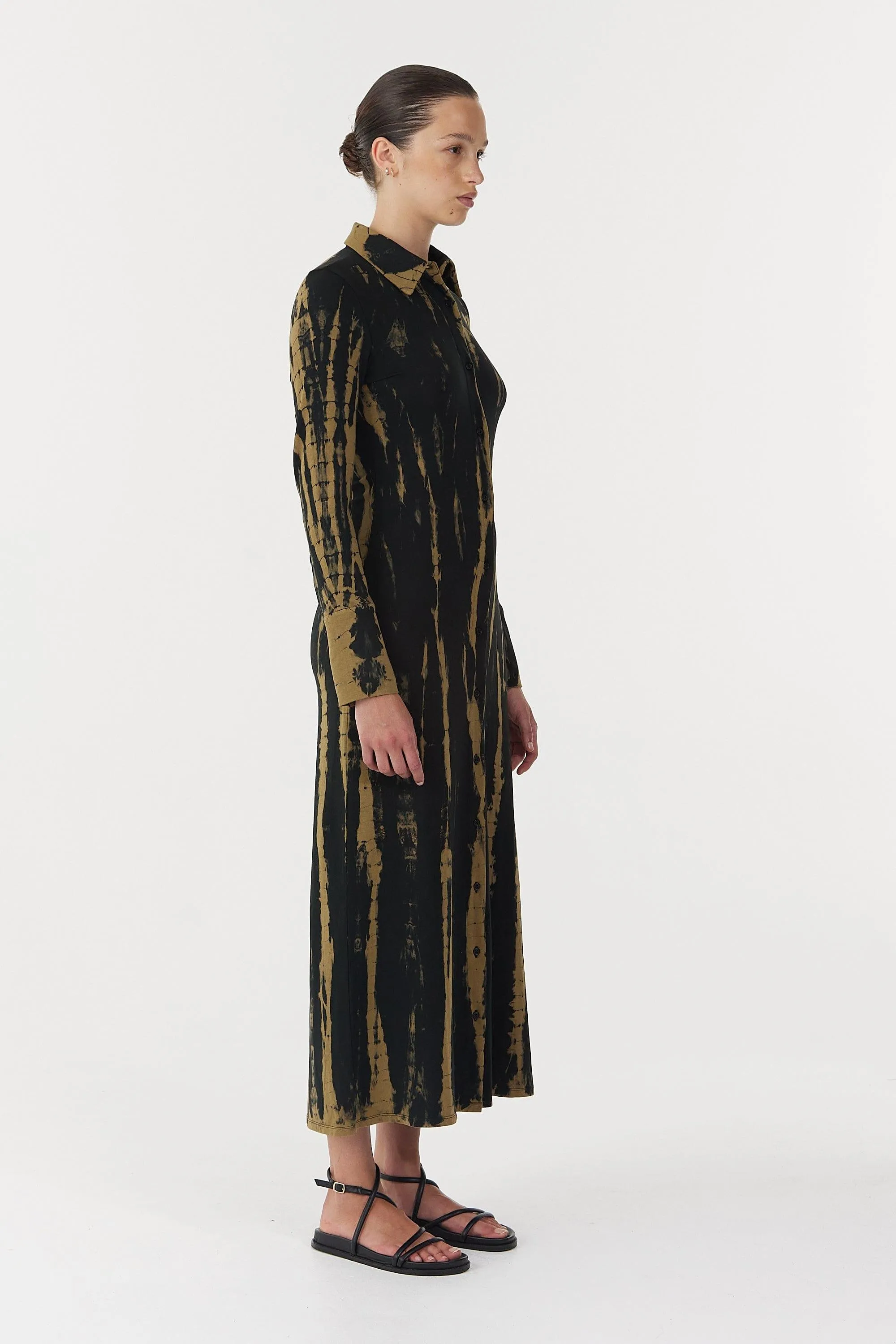 NEBULAR SHIRT DRESS | TIE DYE