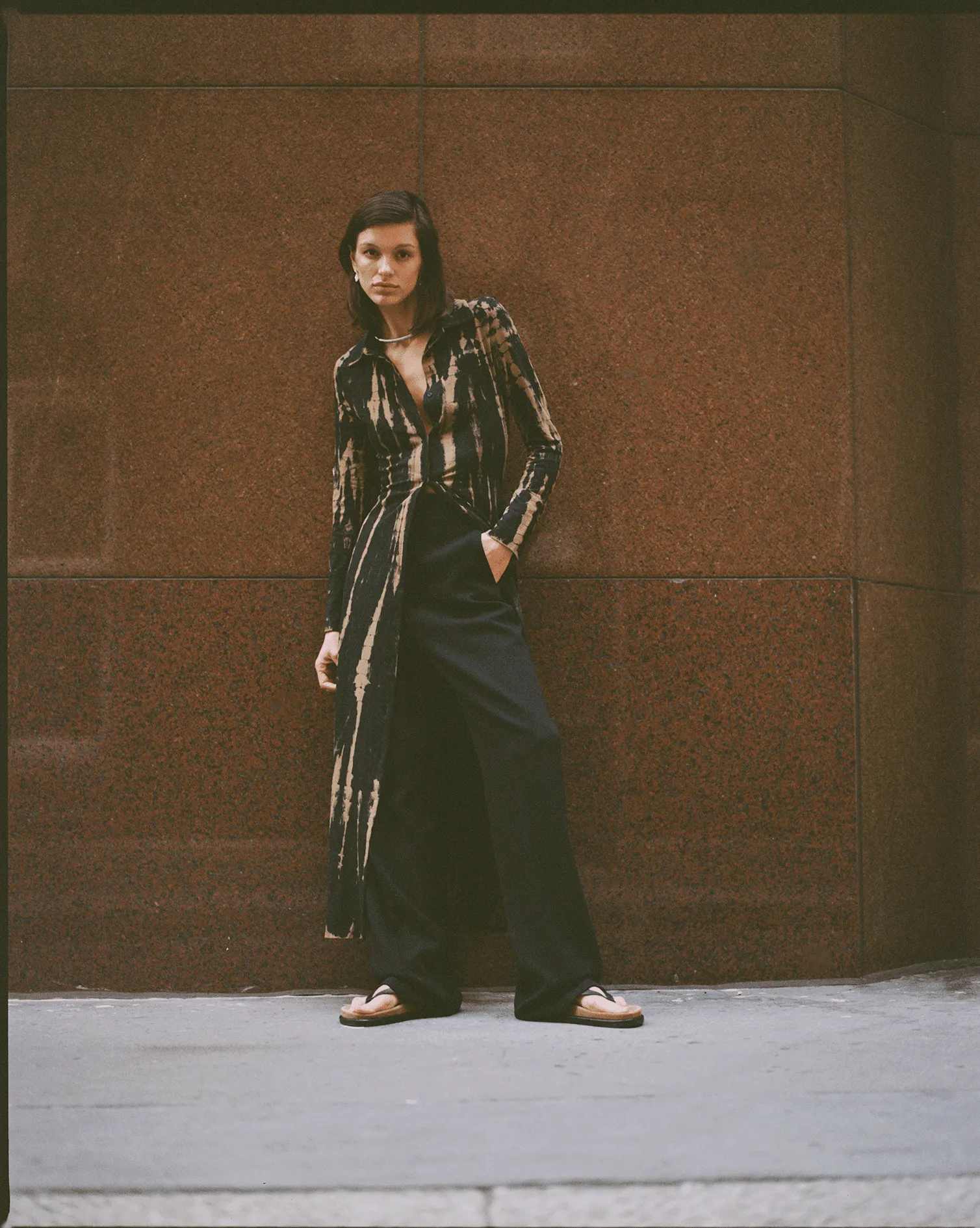 NEBULAR SHIRT DRESS | TIE DYE
