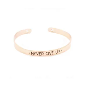Never Give Up Cuff