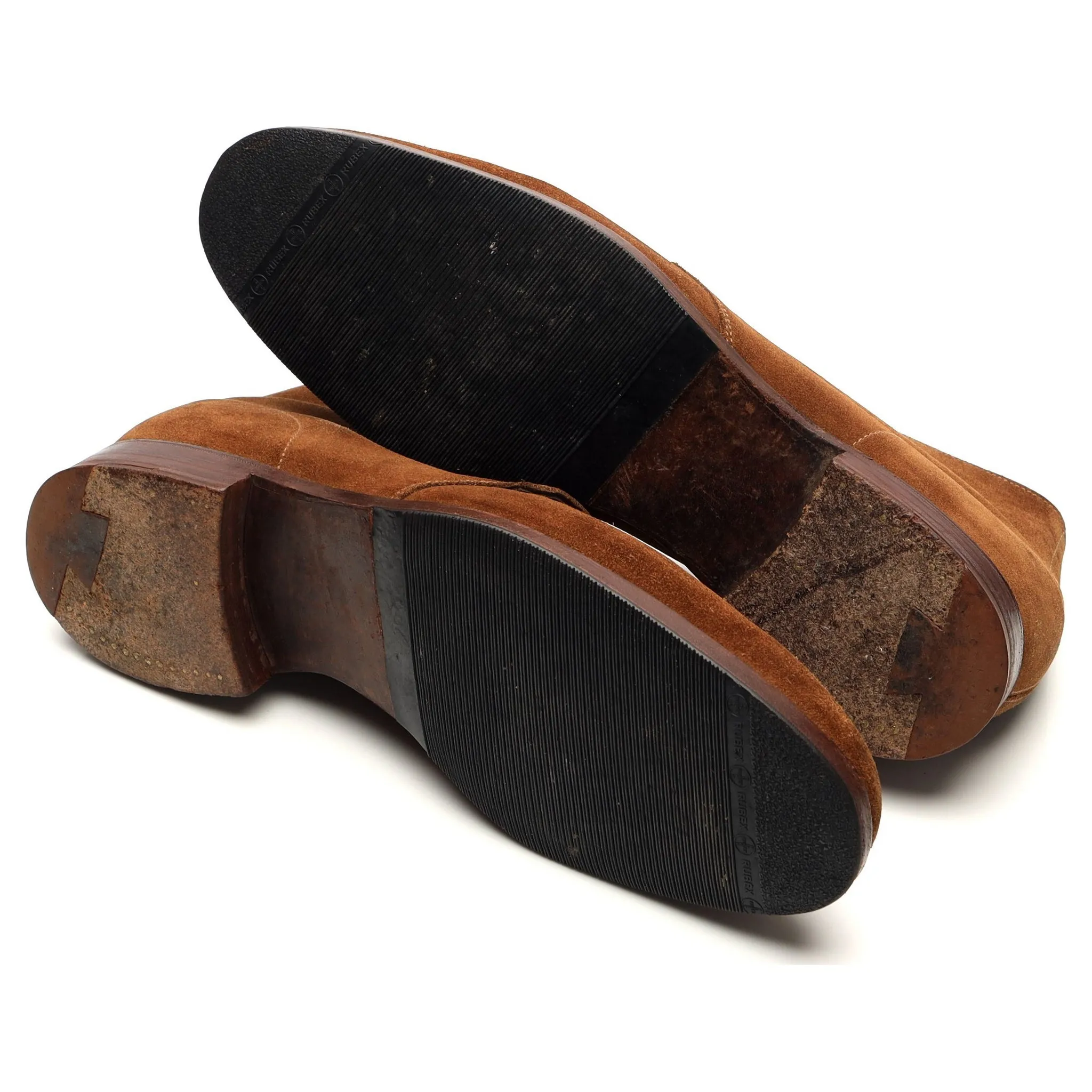 New & Lingwood Snuff Brown Suede Chukka Boots UK 9 E