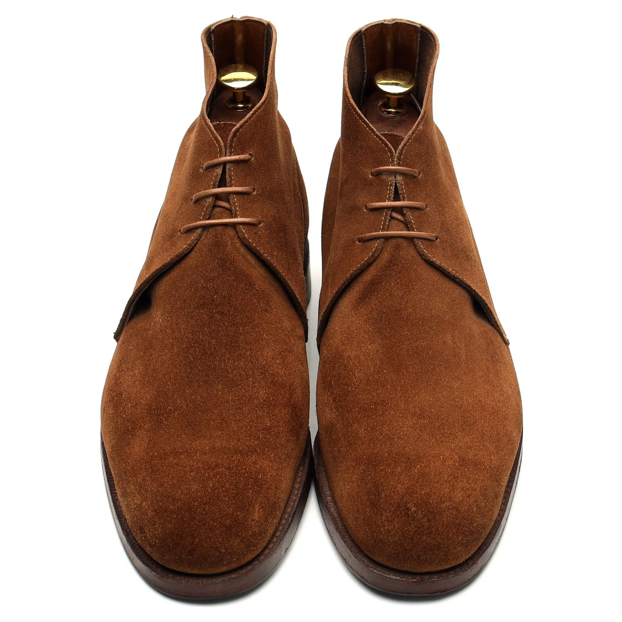 New & Lingwood Snuff Brown Suede Chukka Boots UK 9 E