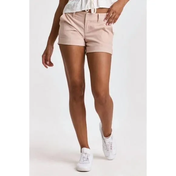 NEW DEAR JOHN DENIM north hampton hise rise short in striped blush