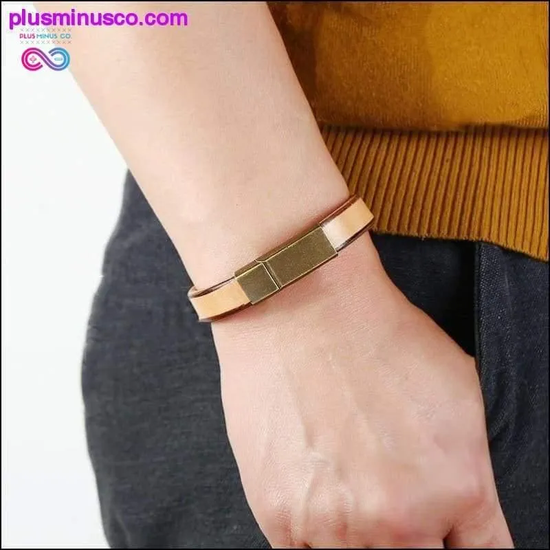 New Men Jewelry Punk Brown Braided Leather Bracelet for Men