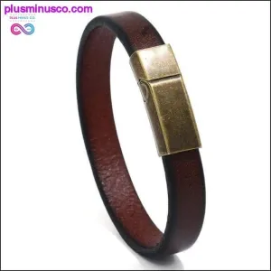New Men Jewelry Punk Brown Braided Leather Bracelet for Men