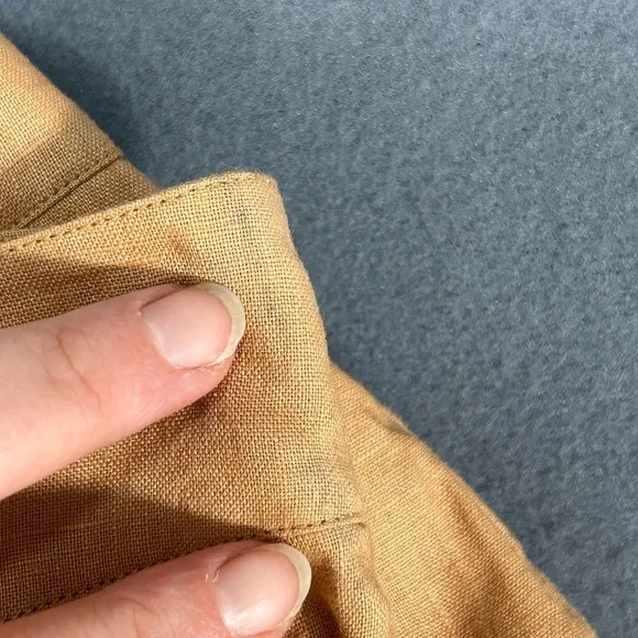 NEW NICHOLAS Delfina Longline Linen Shorts in Twig