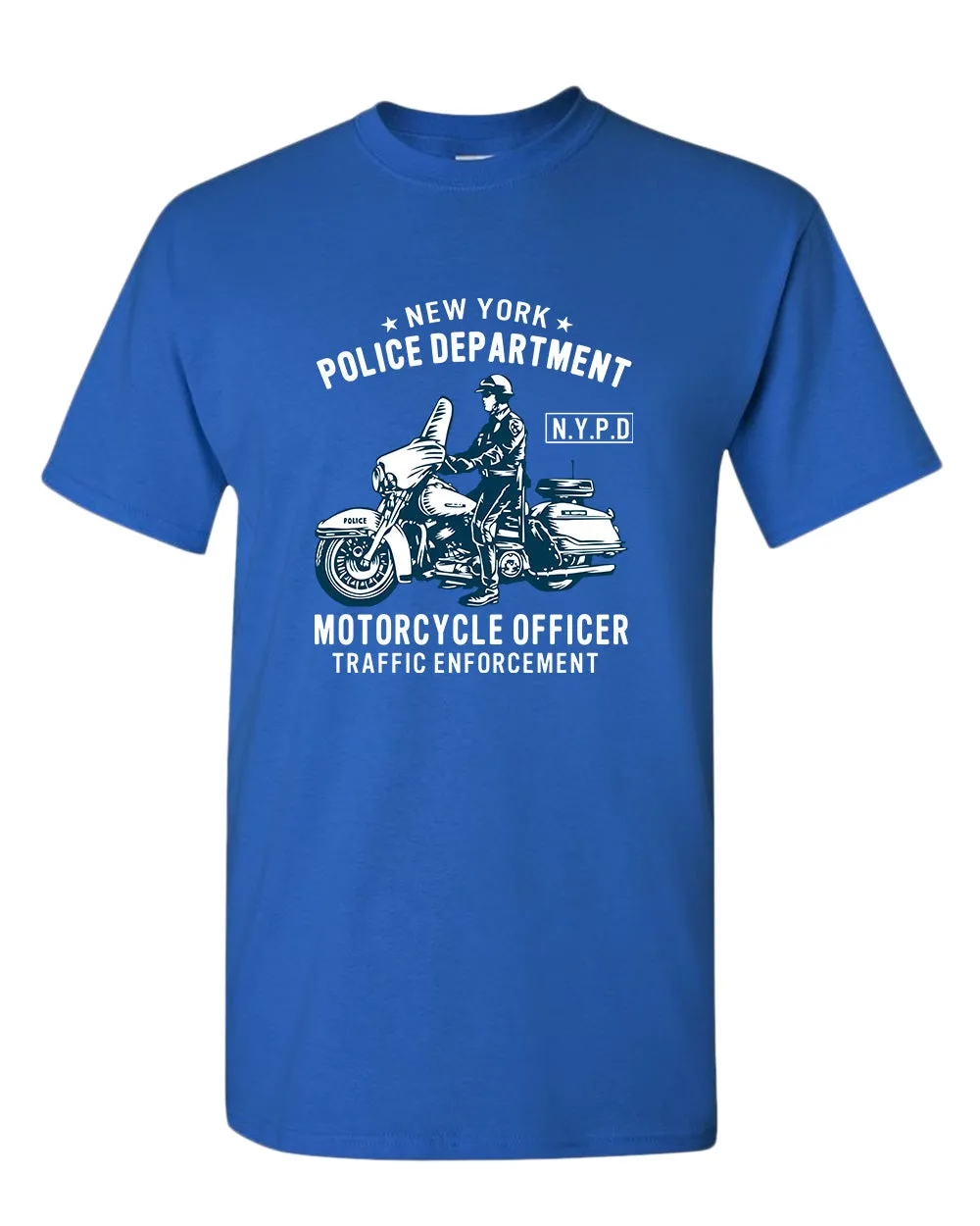 New York motorcycle officer traffic t-shirt