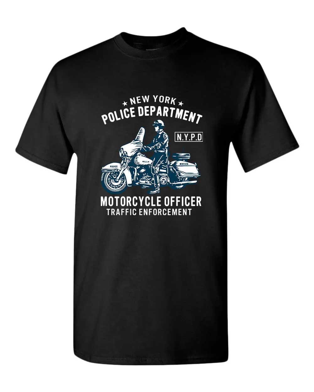 New York motorcycle officer traffic t-shirt