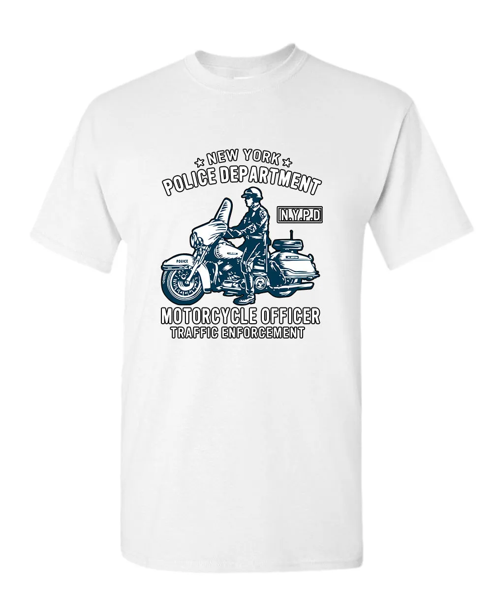 New York motorcycle officer traffic t-shirt