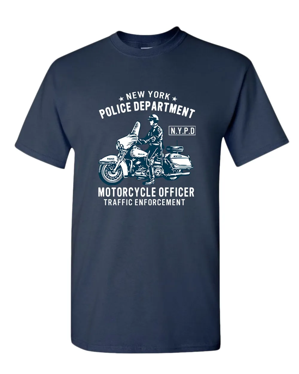 New York motorcycle officer traffic t-shirt