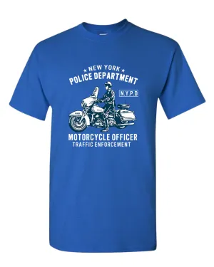 New York motorcycle officer traffic t-shirt