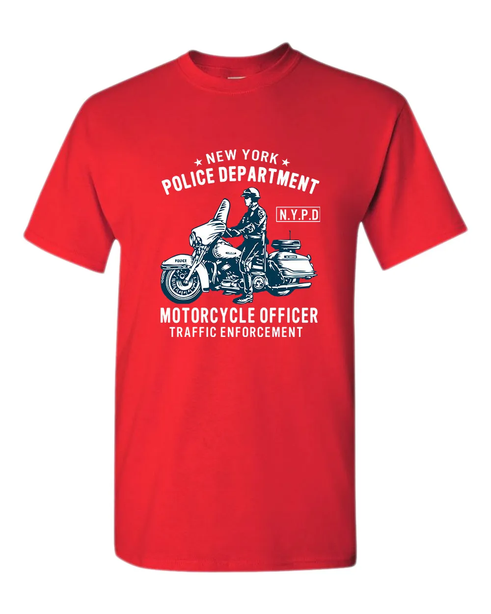 New York motorcycle officer traffic t-shirt