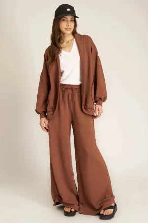 Nigel Pleated Wide Leg by Project Social T | Russett Brown