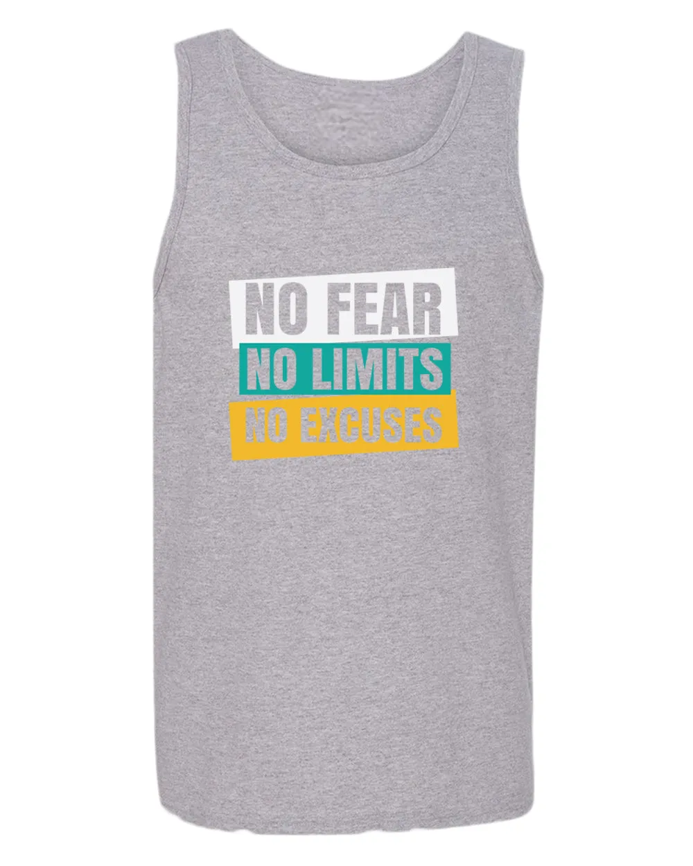 No fear no limits no excuses tank top, motivational tank top, inspirational tank tops, casual tank tops