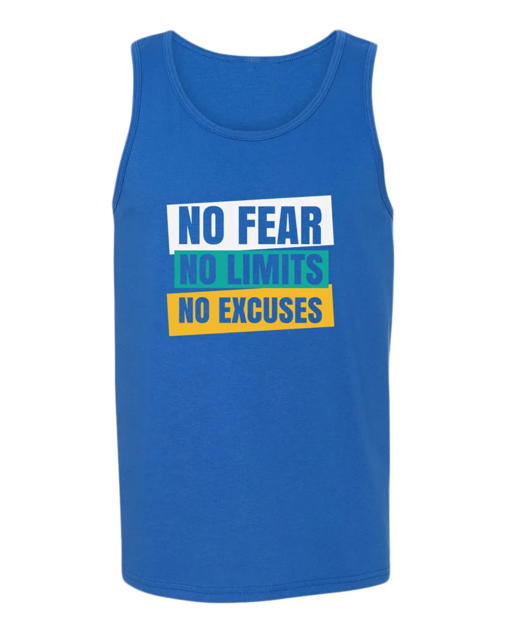 No fear no limits no excuses tank top, motivational tank top, inspirational tank tops, casual tank tops