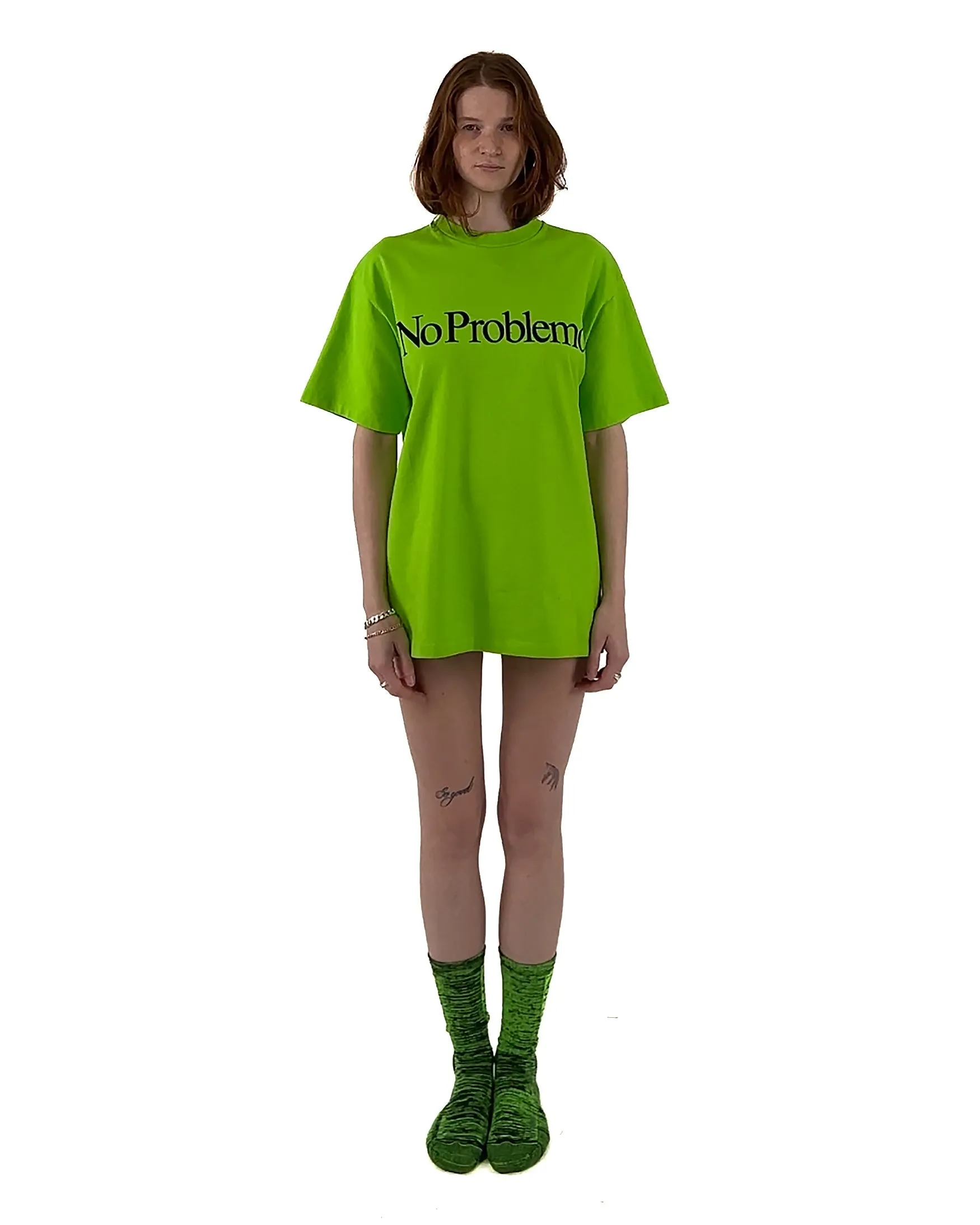 No Problemo Fluro SS Tee Green