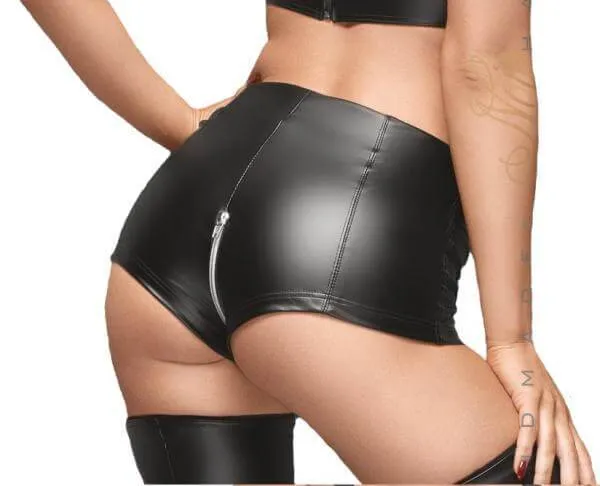 Noir Handmade | High waist shorts met rits