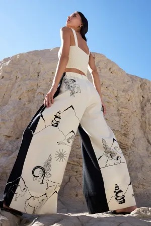 Nubra Woollen Pants (Ivory & Black)