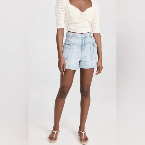 NWT Blank NYC The Perry Mom Cargo Shorts