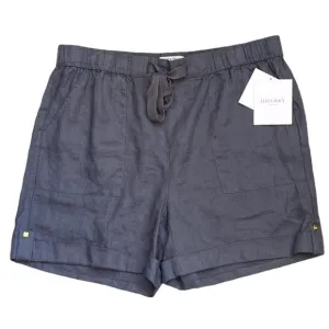 NWT Ellen Tracy Dark Gray (IRON) Linen Shorts with Pockets | Size Medium