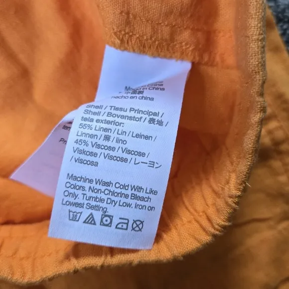 NWT J. Crew Linen-blend drawstring short