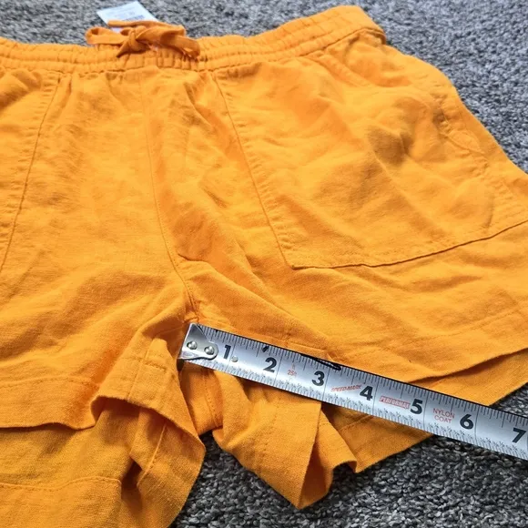 NWT J. Crew Linen-blend drawstring short