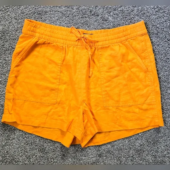 NWT J. Crew Linen-blend drawstring short
